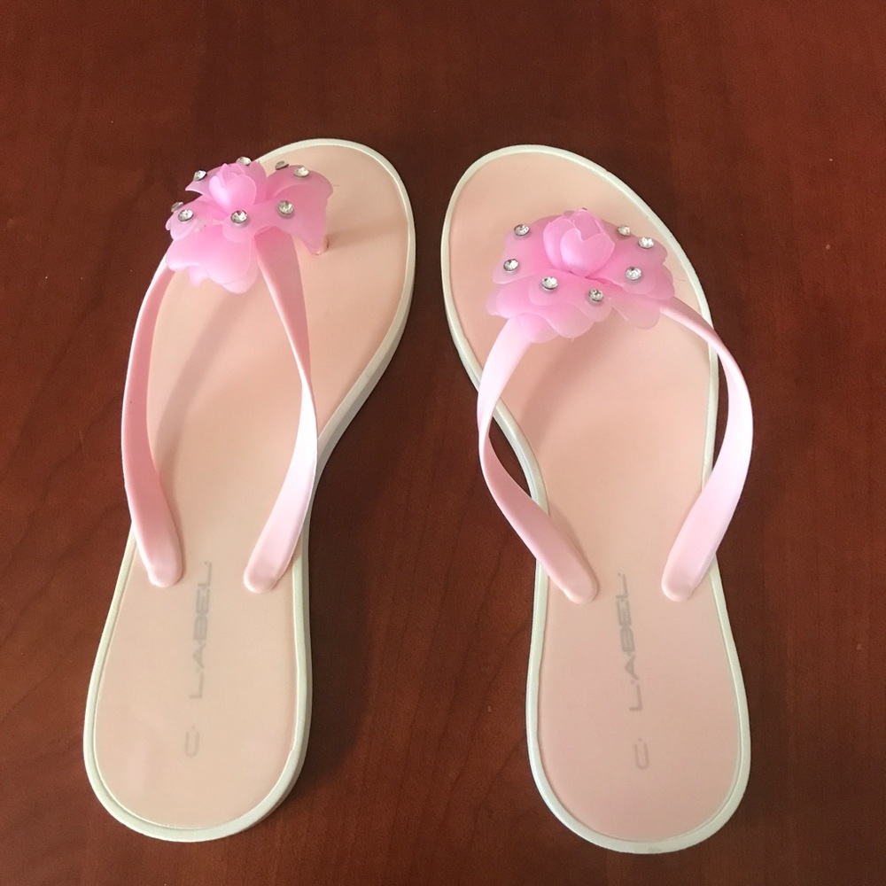 Pink C.Label flower Sandals 🌸